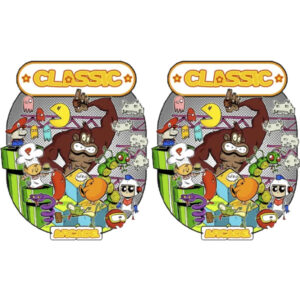 Cartoonized Arcade Side Art - Contoured Cut - starts at $32.99