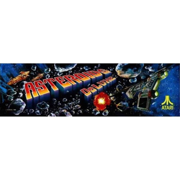 Asteroids Deluxe Marquee