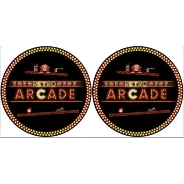 Retro Neon Side Art Circle