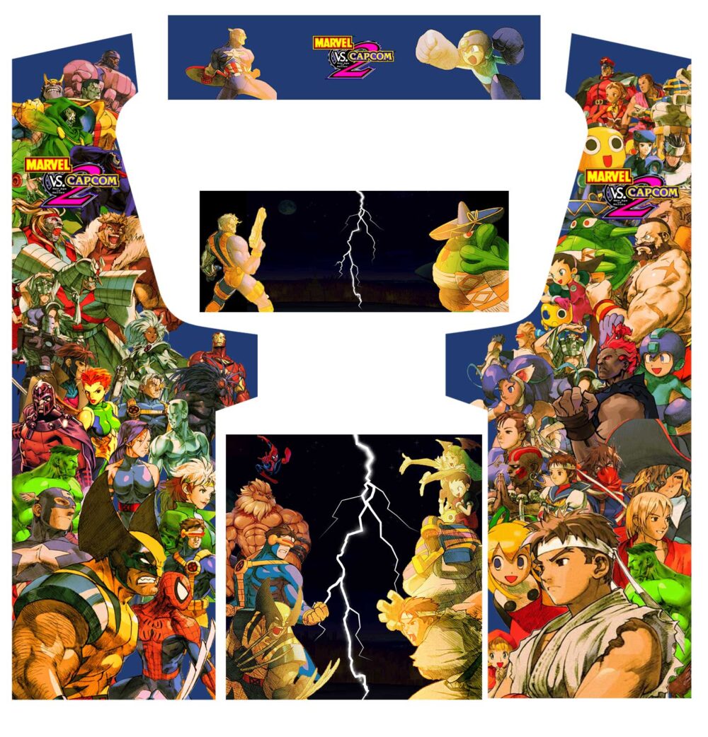 Marvel Vs Capcom 2 Arcade Geek Pub Kit - GameOnGrafix