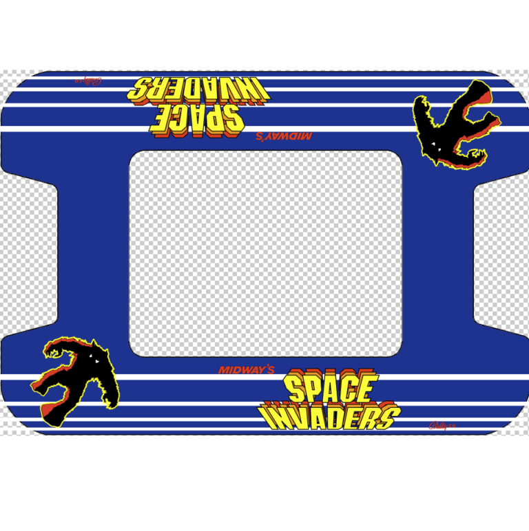 Alternate Space Invaders Cocktail Underlay