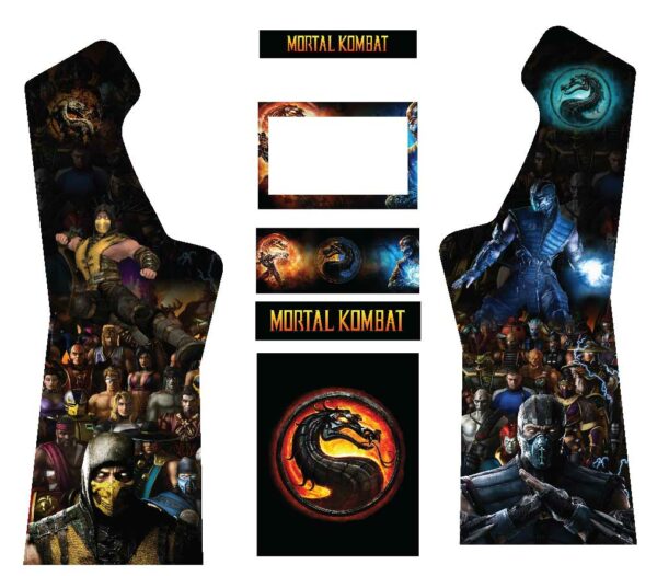 Mortal Kombat v2- 3/4 Micro Center Arcade Graphics