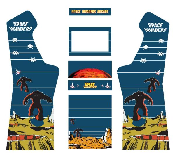 Space Invaders v2- 3/4 Micro Center Arcade Graphics