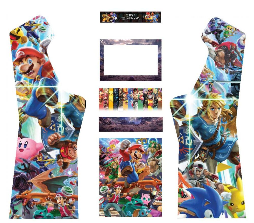 Super Mario V2 - 3/4 Micro Center Arcade Graphics - GameOnGrafix