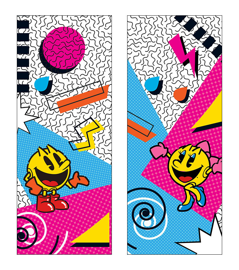 Mr. & Ms. Pac-Man Side Art - GameOnGrafix